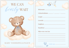 Afbeelding in Gallery-weergave laden, babyshower invulkaarten | babyshower kaarten
