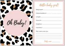 Afbeelding in Gallery-weergave laden, Babyshower invulkaarten | Babyshower kaarten | 20 stuks