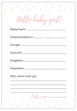 Afbeelding in Gallery-weergave laden, babyshower invulkaarten | babyshower kaarten