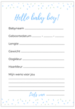 Afbeelding in Gallery-weergave laden, babyshower invulkaarten | babyshower kaarten