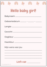 Afbeelding in Gallery-weergave laden, babyshower invulkaarten | babyshower kaarten