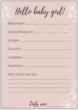 Afbeelding in Gallery-weergave laden, babyshower invulkaarten | babyshower kaarten