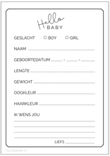 Afbeelding in Gallery-weergave laden, babyshower invulkaarten | babyshower kaarten