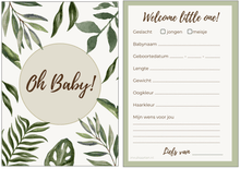Afbeelding in Gallery-weergave laden, babyshower invulkaarten | babyshower kaarten