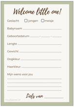 Afbeelding in Gallery-weergave laden, babyshower invulkaarten | babyshower kaarten
