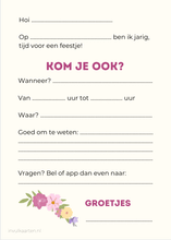 Afbeelding in Gallery-weergave laden, Uitnodiging kinderfeestje