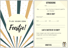 Afbeelding in Gallery-weergave laden, Uitnodiging kinderfeestje