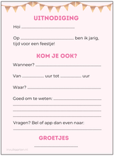Afbeelding in Gallery-weergave laden, Uitnodiging kinderfeestje