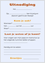 Afbeelding in Gallery-weergave laden, Uitnodiging kinderfeestje