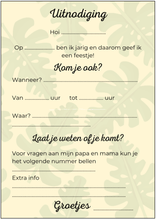 Afbeelding in Gallery-weergave laden, Uitnodiging kinderfeestje