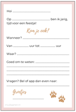 Afbeelding in Gallery-weergave laden, Uitnodiging kinderfeestje