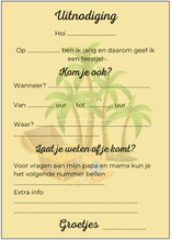 Afbeelding in Gallery-weergave laden, Uitnodiging kinderfeestje