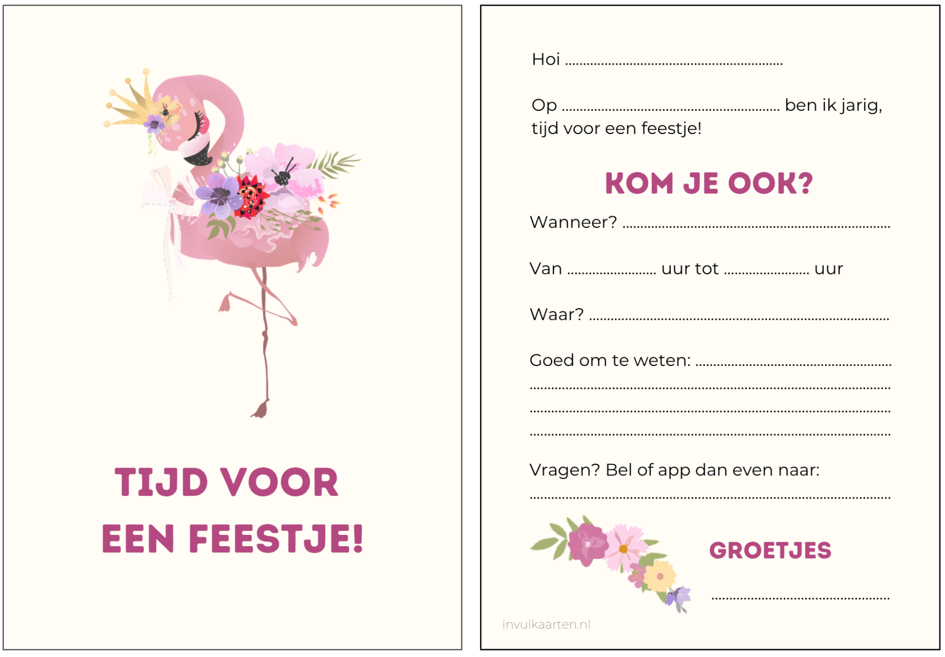 Uitnodiging Kinderfeestje Kopen? Unieke Disco Uitnodiging