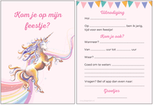 Afbeelding in Gallery-weergave laden, Uitnodiging kinderfeestje