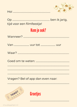 Afbeelding in Gallery-weergave laden, Uitnodiging kinderfeestje