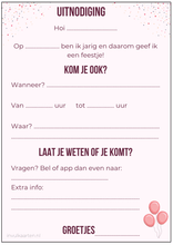 Afbeelding in Gallery-weergave laden, Uitnodiging kinderfeestje