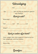 Afbeelding in Gallery-weergave laden, Uitnodiging kinderfeestje