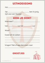 Afbeelding in Gallery-weergave laden, Uitnodiging kinderfeestje