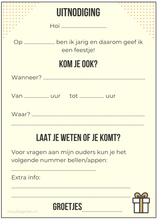 Afbeelding in Gallery-weergave laden, Uitnodiging kinderfeestje