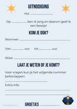 Afbeelding in Gallery-weergave laden, Uitnodiging kinderfeestje