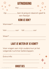 Afbeelding in Gallery-weergave laden, Uitnodigingen kinderfeestje