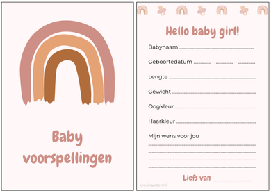 babyshower invulkaarten | babyshower kaarten